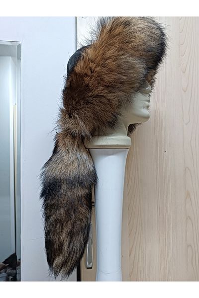 hoaryage Unisex Snap-On Tailed Kıpçak Börk Kalpak Hat