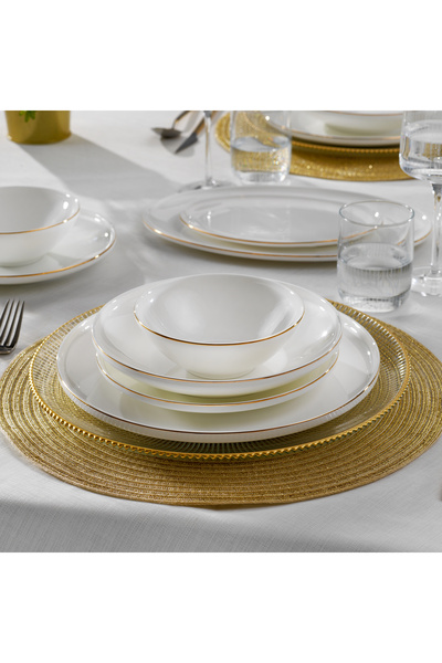 Schafer Chance Gold Yemek Takımı 56 Parça-Gold
