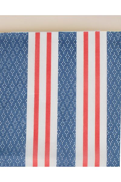 Madame Coco Alix Disposable Table Cloth - Navy Blue/Red -80X100 cm