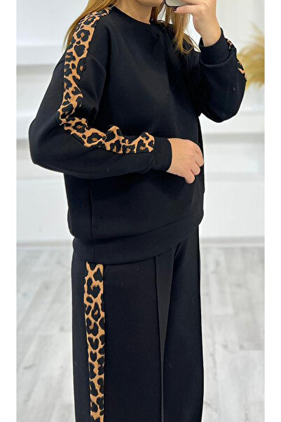 fiolin Σετ φόρμας Modal Fabric Leopard Stripe στο πλάι