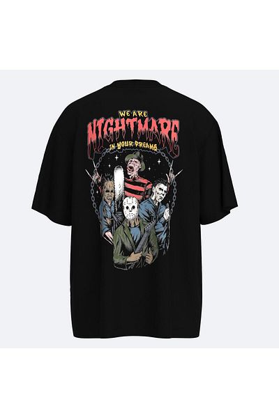 Shout Unisex Oversize'Without We Are Nightmare' T-Shirt