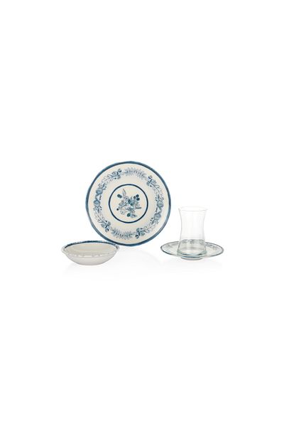 Schafer Lily breakfast set 16 pieces-navy blue