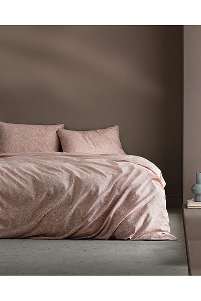 Madame Coco Emele Μονό 100% Cotton Ranforce Σετ Παπλωματοθήκης - Πούδρα