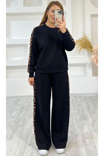 fiolin Σετ φόρμας Modal Fabric Leopard Stripe στο πλάι