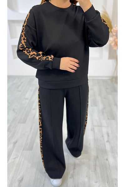 fiolin Σετ φόρμας Modal Fabric Leopard Stripe στο πλάι