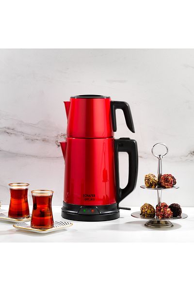 Schafer Teelike Stainless Steel Tea Maker-Red