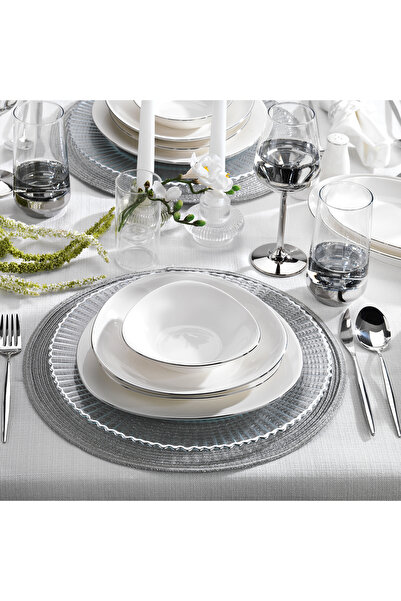 Schafer Dina Yemek Takımı 56 Parça-Platin