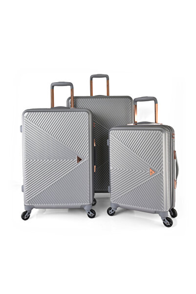 Track Travel Bag 3Pcs Luggage Set ABS Hard Trolley HK204-3P