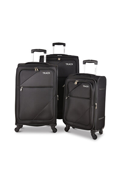 Track Travel Bag 3Pcs Luggage Set Fabric Trolley B355-3P