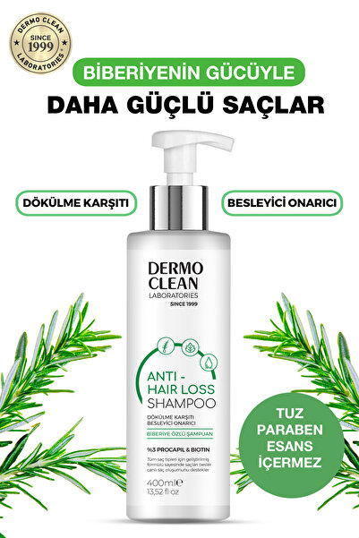 Dermo Clean Biberiye Özlü Şampuan, Dökülme Karşıtı Besleyici Ve Onarıcı, Procapil Ve Biotin Içerikli 400 ml