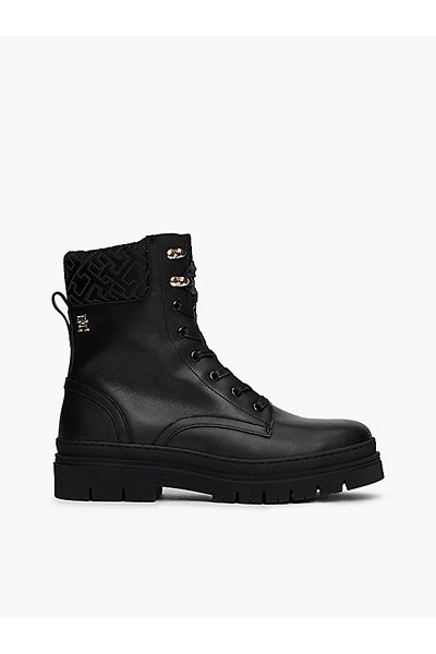 Tommy Hilfiger Cleated Lace-Up Lthr Mix Mono Tl