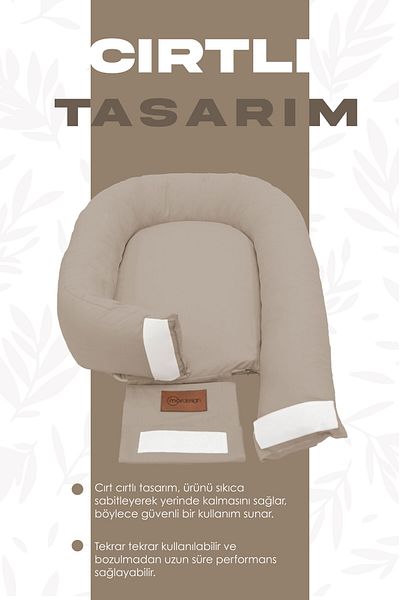 mordesign Babynest Orthopedic Baby Bed, Mother's Side Baby Bed, Ergonomic Design, Grand Series