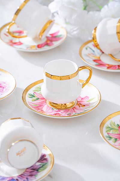 ACAR Kalmia 6-Person Coffee Cup Set - 90 ml