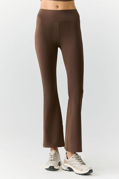 Urban Beat THALASSA Women's Fit Flare Bitter Brown Flare Leggings