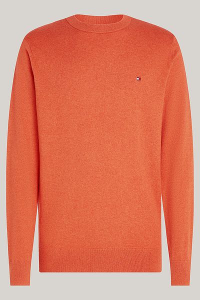 Tommy Hilfiger PIMA ORG CTN - Kasmír színű férfi pulóver