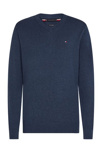Tommy Hilfiger Hanorac PIMA ORG CTN Kashmir cu decolteu în V