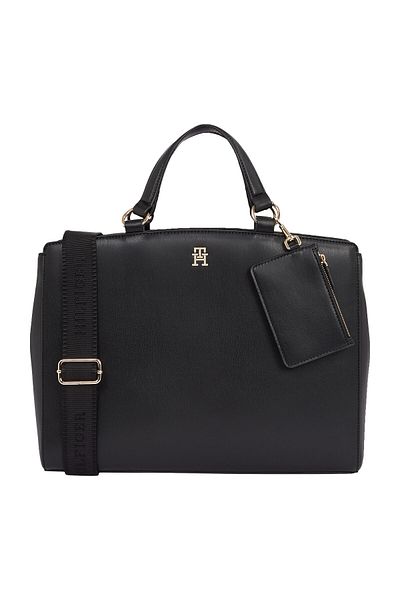 Tommy Hilfiger Tommy Hilfiger Black Solid Women Satchel