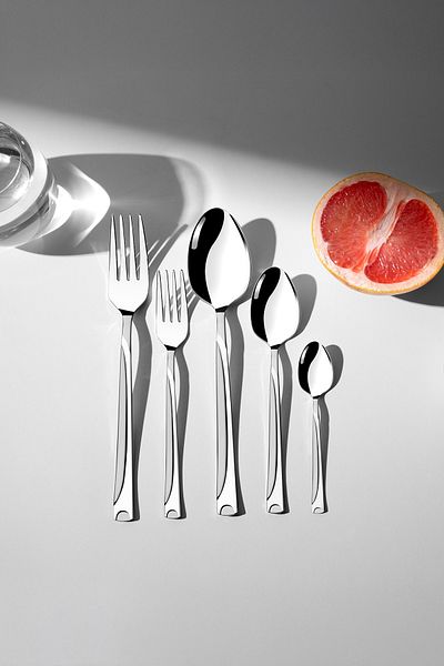 Nehir Fiesta Satin - 60 Pieces Fork and Spoon Set for 12 People
