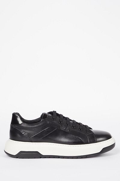 Galliano Shoes Berlin Genuine Leather Black Soft Black Opening Eva Ready Sole Sneaker
