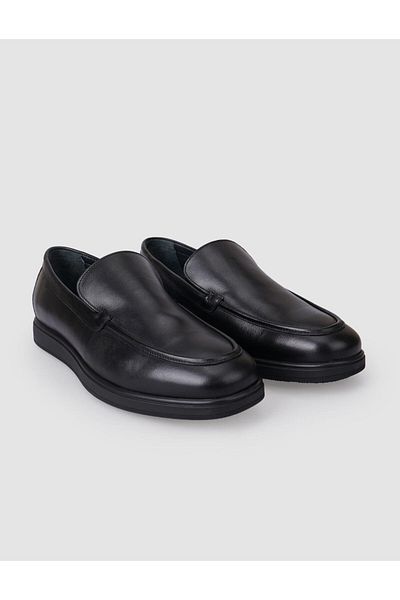 Cabani 100% Genuine Leather Black Men's Loafer