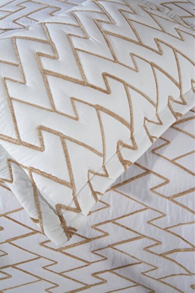 Çeyiz Diyarı Maria Quilted Single Bedspread 180X240 Cream - Beige