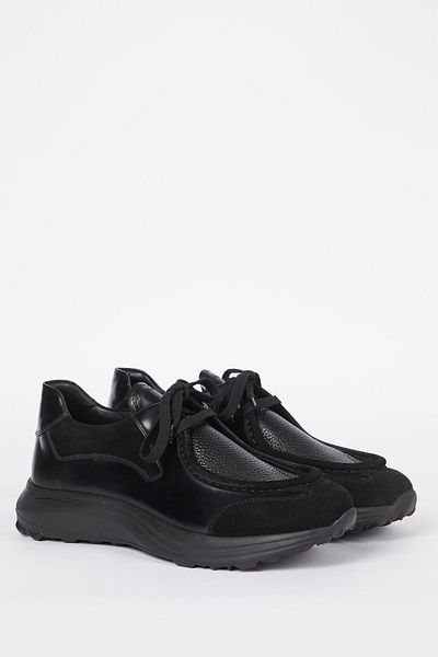 Galliano Shoes Lucca Genuine Leather Black Suede Black Antique Eva Ready Sole Sneaker
