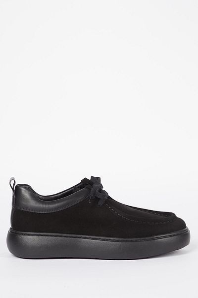 Galliano Shoes Aki̇ta Genuine Leather Black Suede Eva Ready Sole Casual Shoes