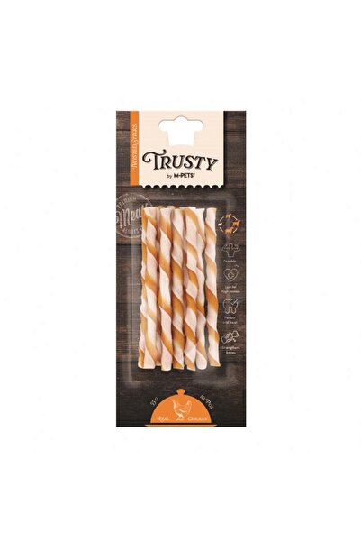 M-PETS 19047299 M-PETS TRUSTY CHICKEN TWISTED STICKS 10LU 55GR/12,7CM