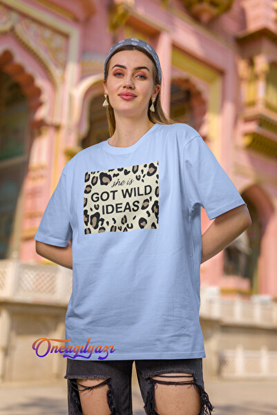 oneagılyazı تي شيرت مطبوع كبير الحجم من Got Wild Ideas
