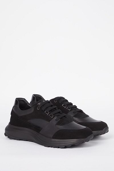 Galliano Shoes Tiran Genuine Leather Black Suede Black Antique Eva Ready Sole Sneaker