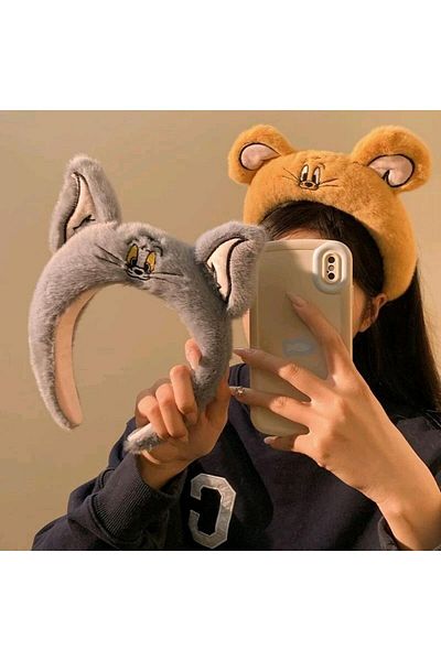 REBORN DESIGN Embroidered Jerry Figured Furry Fluffy Crown
