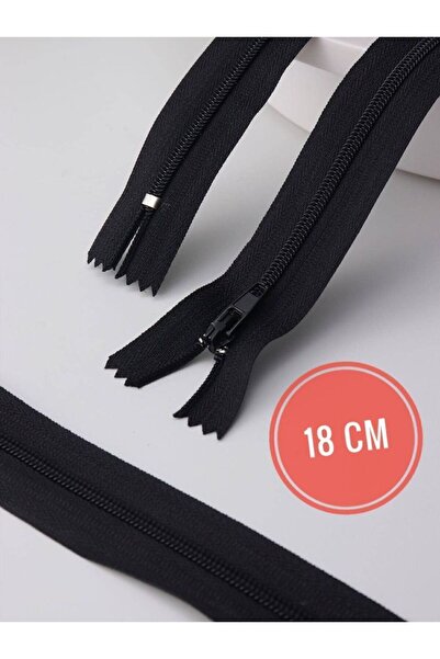 Velarise 20 adet 18 Cm'lik Siyah Fermuar