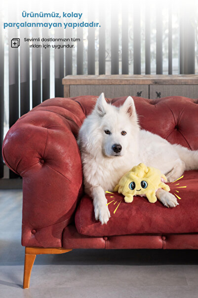 Proud Wave Köpek Oyuncağı Yılbaşı Seti 3 Büyük Peluş Köpek Oyuncağı Hışırtılı Zilli