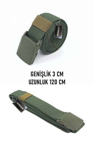 KORDAK Ekr 3 cm Plastic Buckle Covered Anti-Slip Belt Palaska