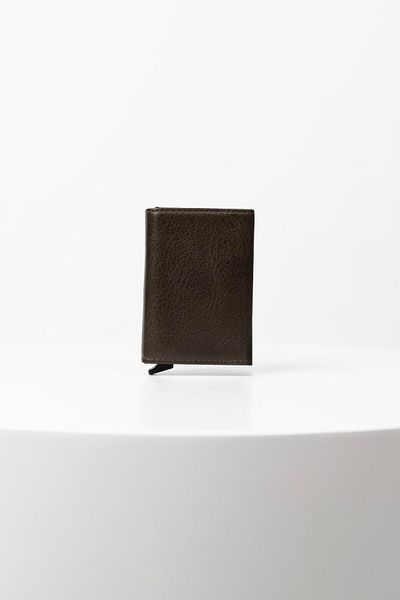 BAYDERİ Genuine Leather Valde - Card Holder Wallet with Mechanism