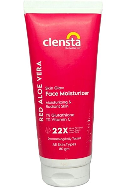 Clensta مرطب الوجه بخلاصة الصبار الأحمر - 80 مل (CLP058)
