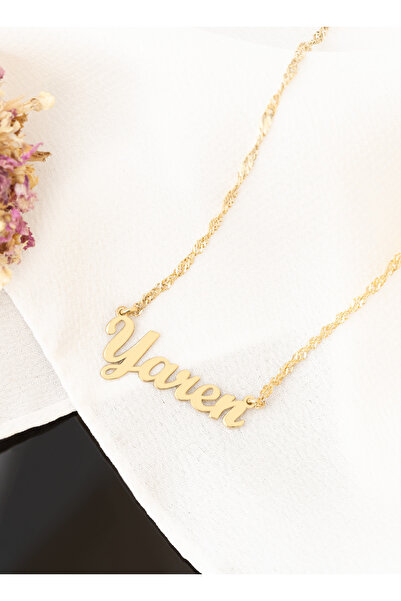 Dkmn Silver 925 AYAR GÜMÜŞ KİŞİSELLEŞTİRİLEBİLİR İSİMLİ KOLYE (ÜRÜN SORULARINDAN İSİM BİLGİSİ İLETEBİLİRSİNİZ)