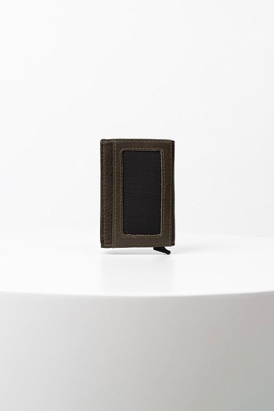 BAYDERİ Genuine Leather Valde - Card Holder Wallet with Mechanism