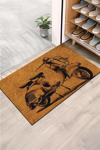 Monnhein سجادة باب حديثة وأنيقة - للاستخدام المنزلي والمكتبي والخارجي (Retro)