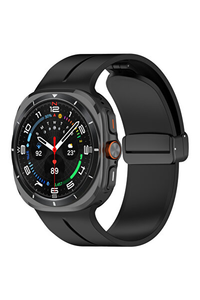 Techmaster Samsung Galaxy Watch 7 Ultra 47mm Uyumlu Manyetik Mıknatıslı Band ...