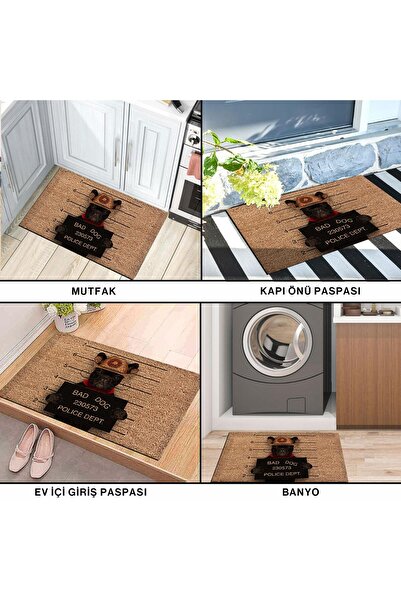 Monnhein Kapı Önü Paspası - Modern Ve Şık Kapı Paspası (BAD DOG)