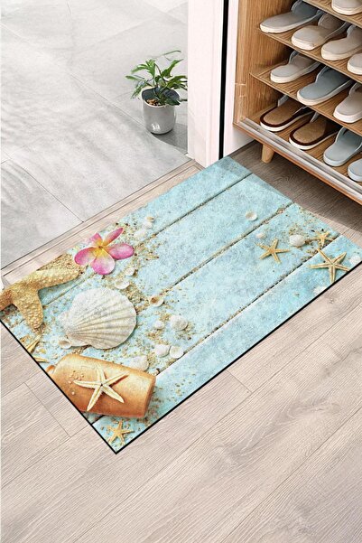 Monnhein سجادة باب أمامية - سجادة باب حديثة وأنيقة |   للاستخدام المنزلي والمكتبي والخارجي (البحرية