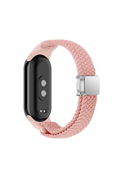 Techmaster Xiaomi Mi Band 8 9 10 Uyumlu Manyetik Mıknatıslı Band Örgü Kordon Kayış