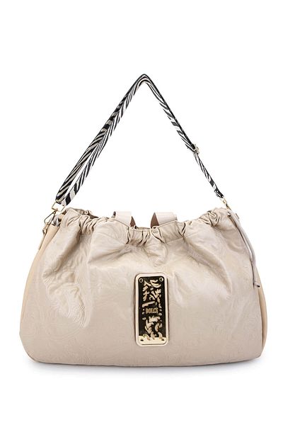 Dolce Women's Vegan Beige Cap Shoulder Bag