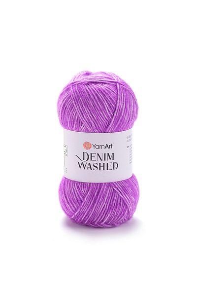 Yarnart Denim Washed - Μελανζ Χειροποίητο Νήμα Πλεξίματος Λιλά-904