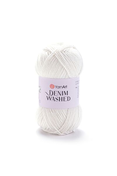 Yarnart Denim Washed - Μελανζ Χειροποίητο Νήμα Πλεκτομηχανής Off White-900