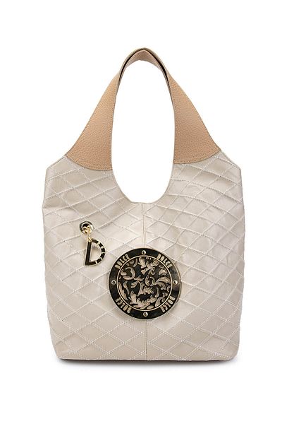 Dolce Women's Vegan Beige Cap Shoulder Bag