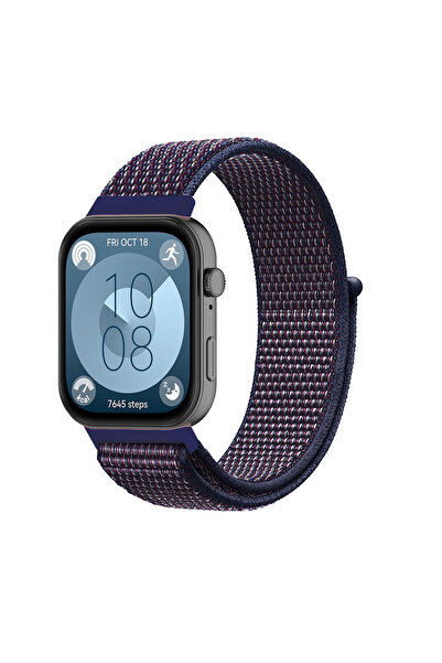 Techmaster Huawei Watch Fit 3 Fit 4 Fit 4 Pro Uyumlu Woven Örgü Naylon Kordon