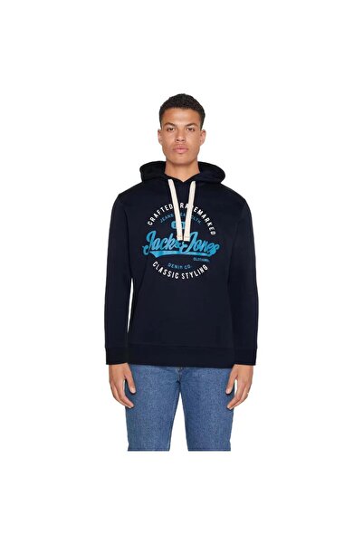 Jack & Jones JACK&JONES 12236178 СВІТШОТ З КАПЮШОНОМ І НАПИСОМ
