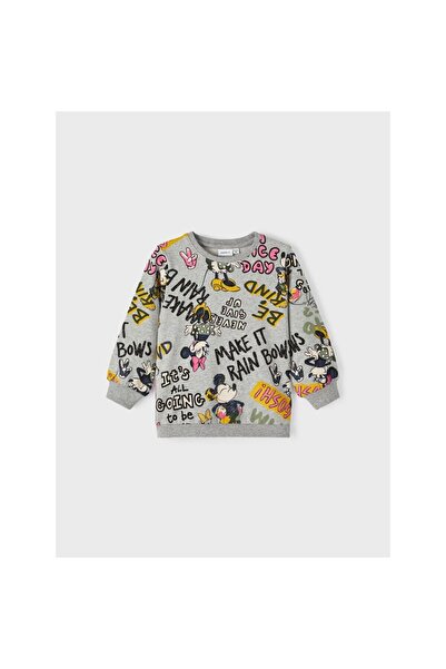 name ıt Hanorac din bumbac pentru fete Name It Disney Gri-Melange 13221136